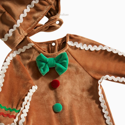 Gingerbread Christmas Baby Jumpsuit