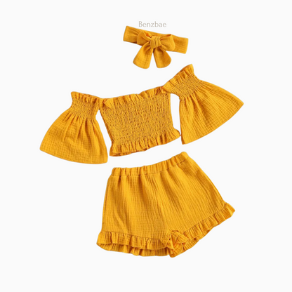 Aasiya Summer Tops + Shorts Two-piece Set