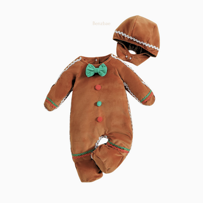 Gingerbread Christmas Baby Jumpsuit