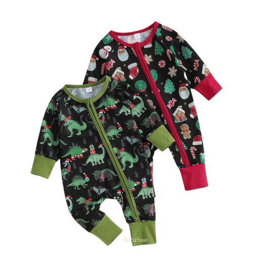 Riddhi Christmas Baby Jumpsuit