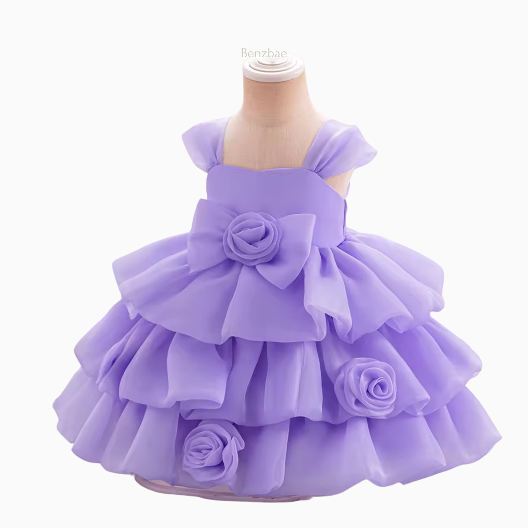 Rashi Layered Ruffled Flower Girl Dress