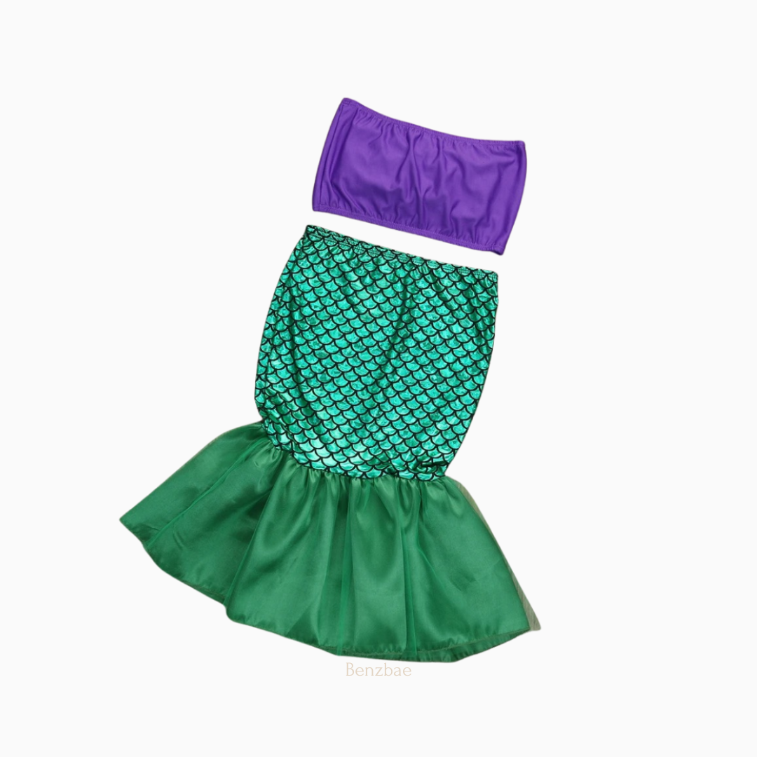 Mermaid Top & Tail Bikini Two-piece Set