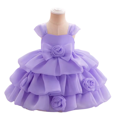 Rashi Layered Ruffled Flower Girl Dress