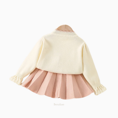 Chiara Knit Bunny Sweater + Skirt Two- Piece Two Piece Set