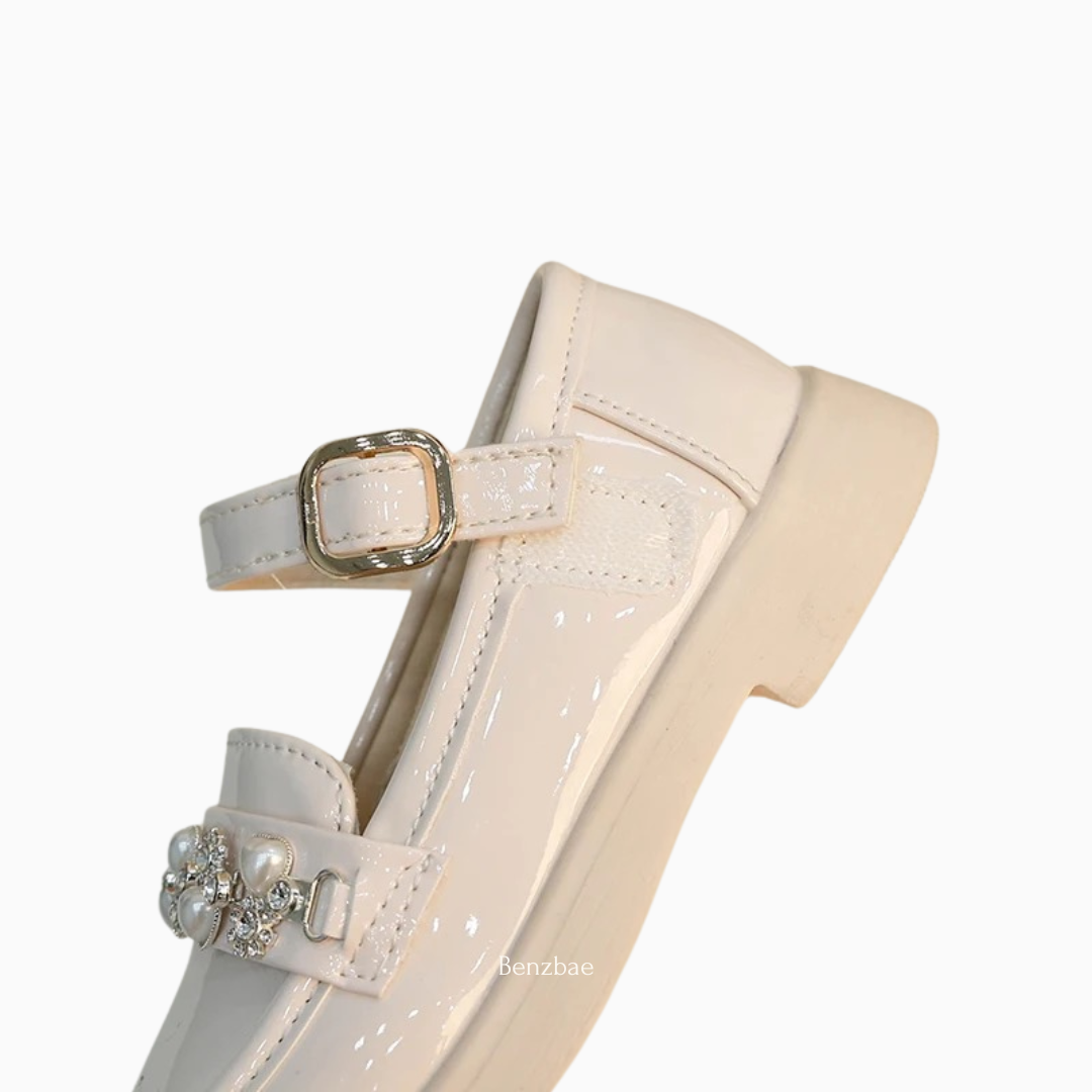 Pearl Buckle Princess Shoes