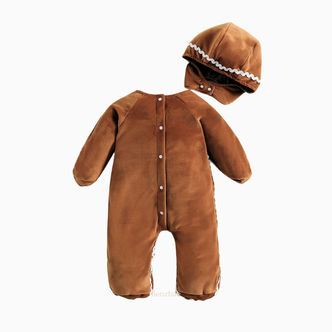 Gingerbread Christmas Baby Jumpsuit