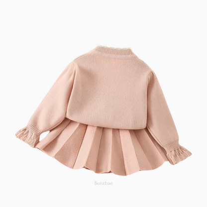 Chiara Knit Bunny Sweater + Skirt Two- Piece Two Piece Set