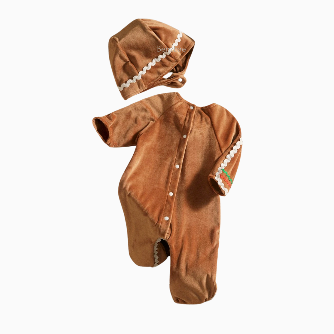 Gingerbread Christmas Baby Jumpsuit