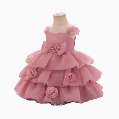 Rashi Layered Ruffled Flower Girl Dress