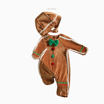 Gingerbread Christmas Baby Jumpsuit