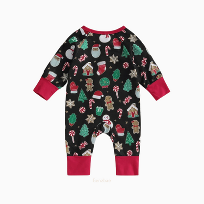 Riddhi Christmas Baby Jumpsuit