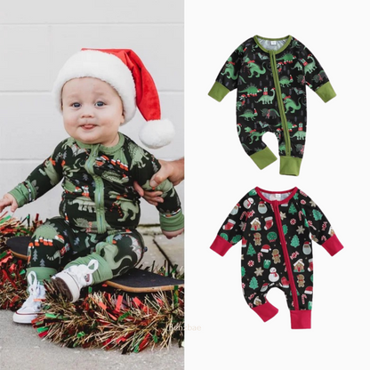 Riddhi Christmas Baby Jumpsuit