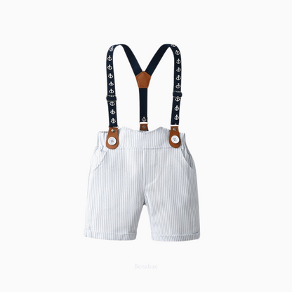 Aarush Boy Gentlemen Shirt+Pants+Bow (Two-piece suit)